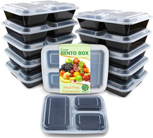 Load image into Gallery viewer, Enther 3 Compartment Meal Prep Containers