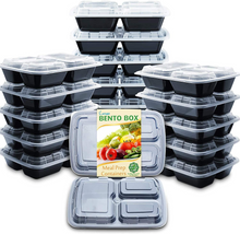 Load image into Gallery viewer, Enther 3 Compartment Meal Prep Containers