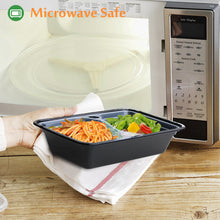 Load image into Gallery viewer, Enther 3 Compartment Meal Prep Containers with inserts 36 oz