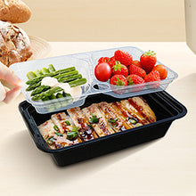 Load image into Gallery viewer, Enther 3 Compartment Meal Prep Containers with inserts 36 oz